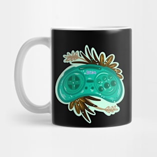 Retro Floral Gaming Controller Mug